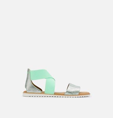 Sorel Ella Shoes UK - Womens Sandals Green (UK1526837)
